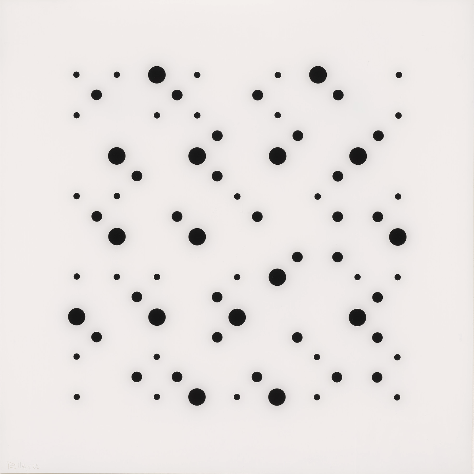 Untitled [Fragment 6] | 1965, Screenprint in black and white on plexiglass (on reverse of sheet), 74.5 x 73.8 cm (sheet), Edition of 75 plus 10 AP’s, POA. 