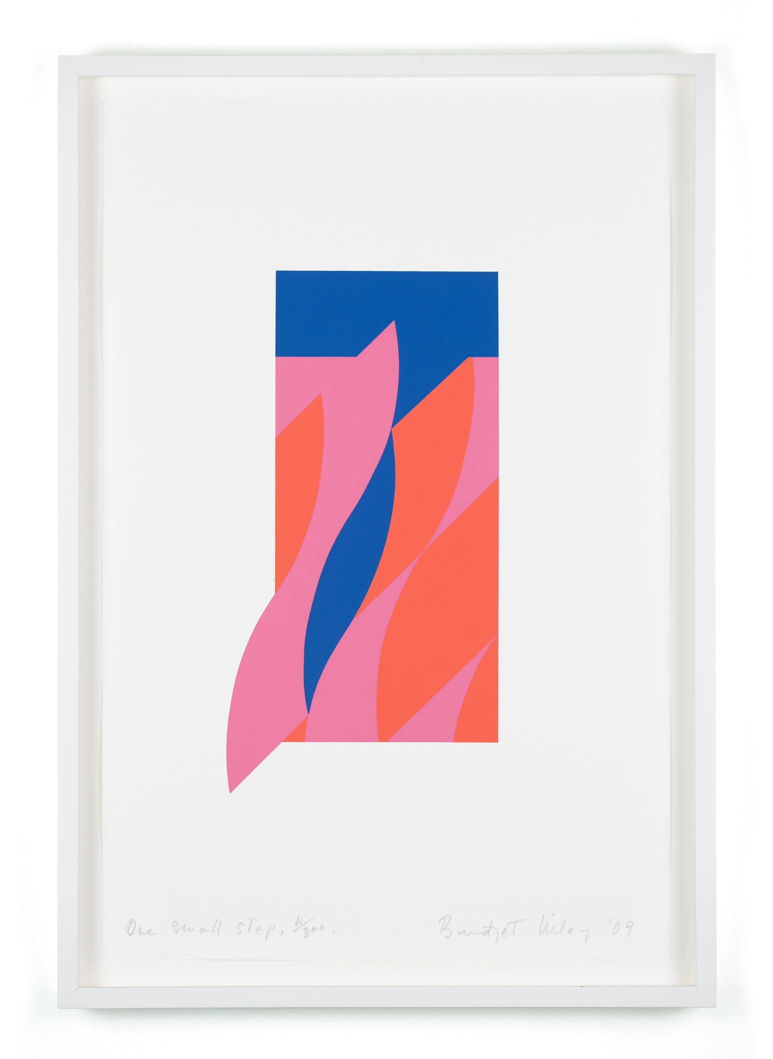 One Small Step | 2009, Screenprint in 3 colours plus white under print on Fabriano 5 paper, Edition of 300 plus 30 AP’s, 44.1 x 29.1 cm  (sheet), £