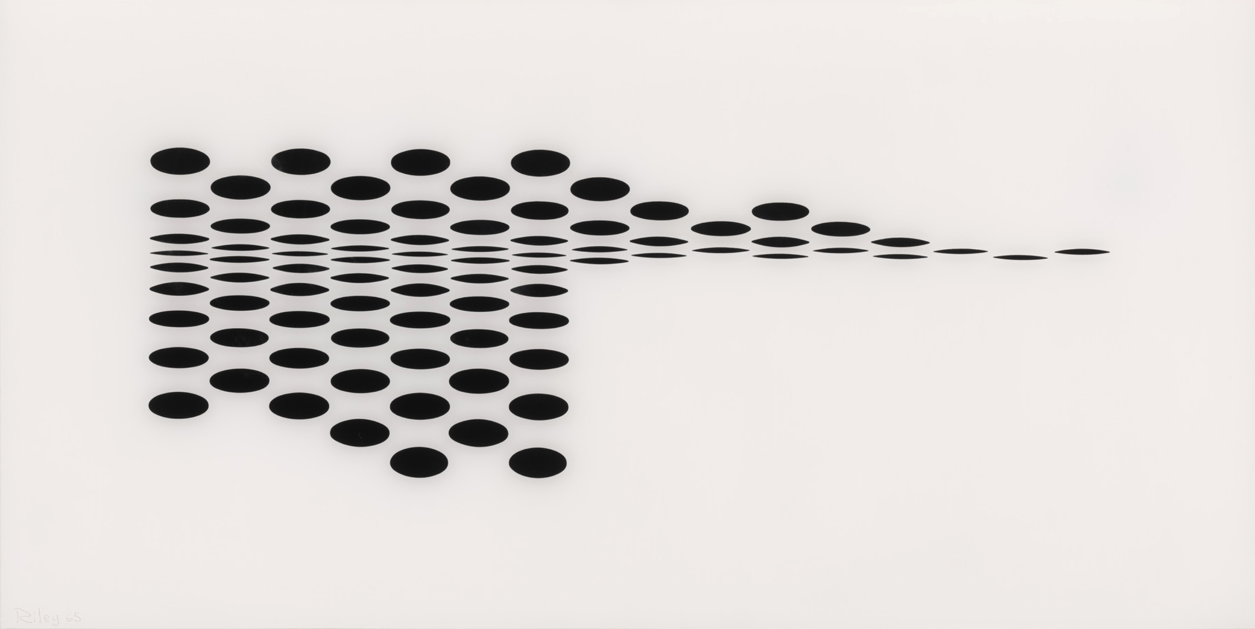 Untitled [Fragment 7] | 1965, Screenprint in black and white on plexiglass (on reverse of sheet), 50.9 x 99.2 cm (sheet), Edition of 75 plus 5 AP’s, POA.