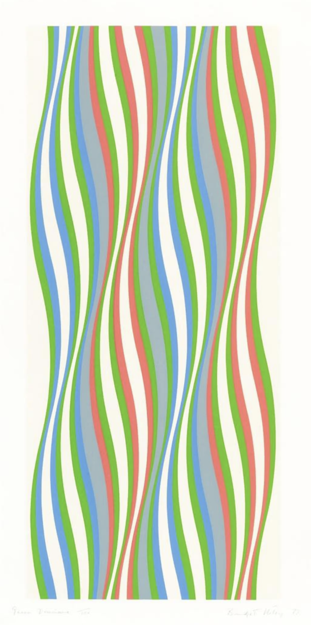 Green Dominance| 1977, Screenprint in 5 colours on paper, Edition of 100 plus 20 AP’s, 
98.1 x 49.2 cm (sheet), £
