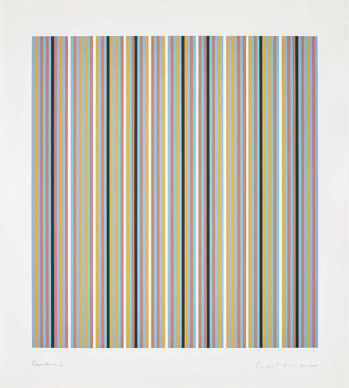 Brouillard | 1981-2003
Screenprint in 6 colours on paper
Edition of 85 plus 20 AP’s
105 x 90 cm (sheet)
£