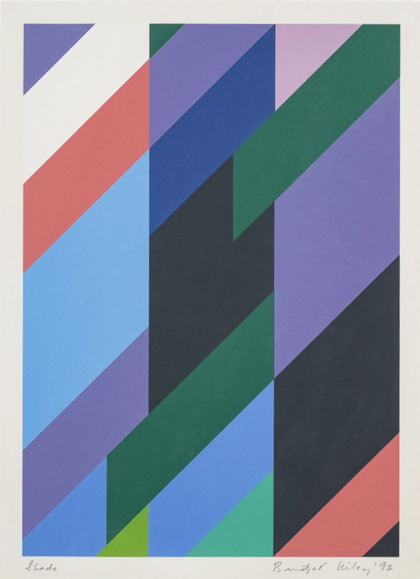 Shade | 1992, Screenprint in 12 colours on paper, Edition of 75 plus 10 AP’s, 53 x 38.8 cm  (sheet), NFS