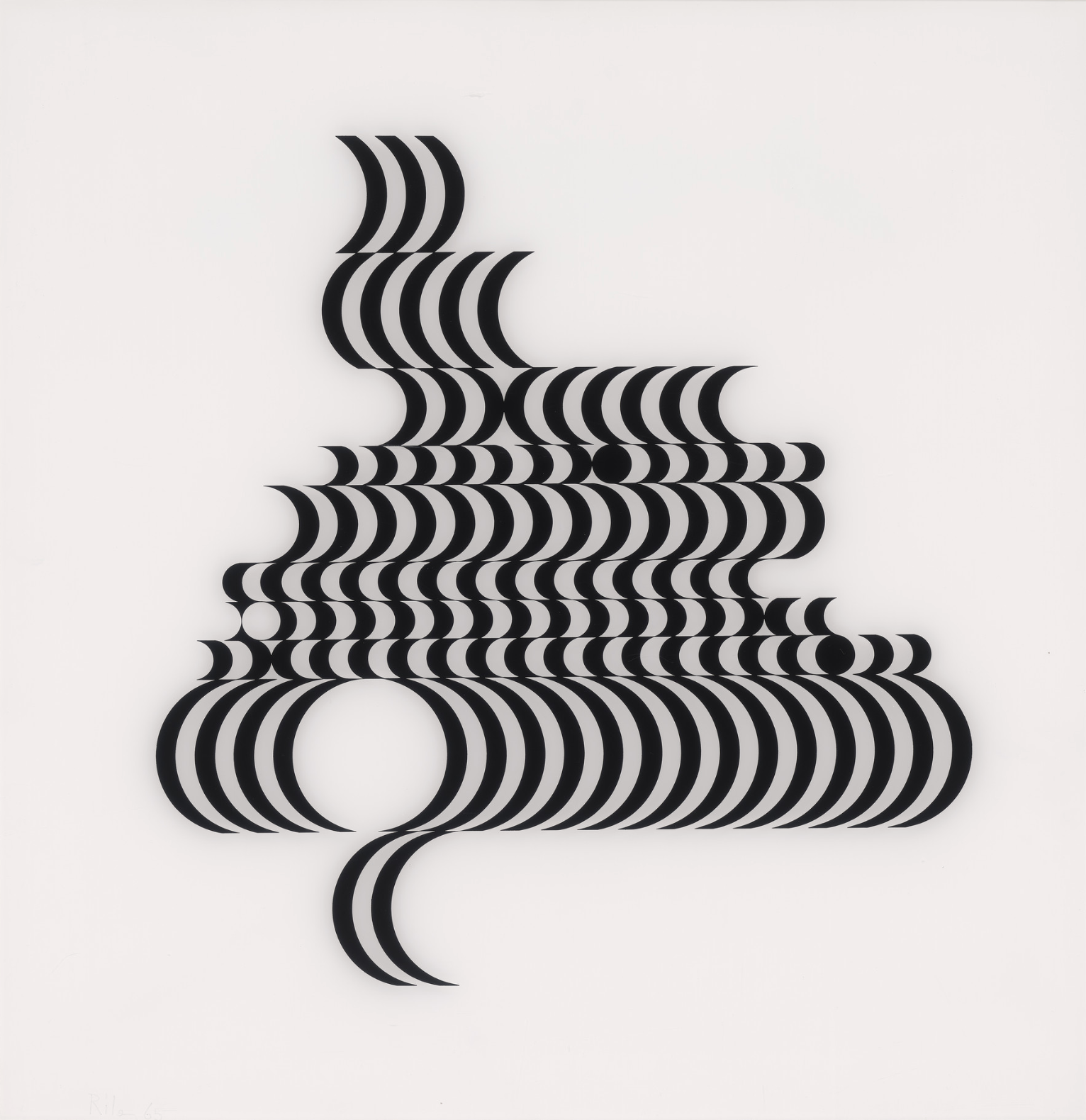 Untitled [Fragment 2] | 1965, Screenprint in black and white on plexiglass (on reverse of sheet), 71.2 x 69.3 cm (sheet), Edition of 75 plus 4 AP’s, POA.