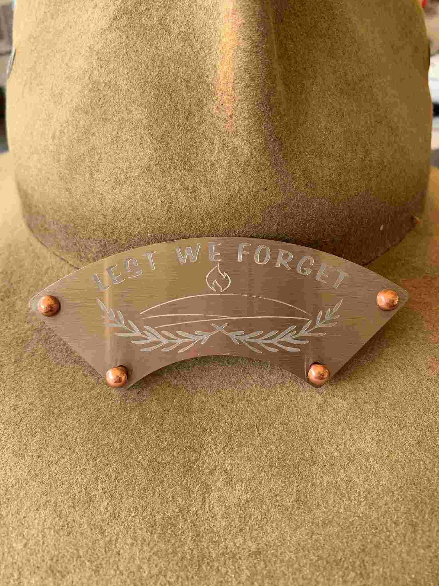 Lest we forget bush ranger sitting on an akubra