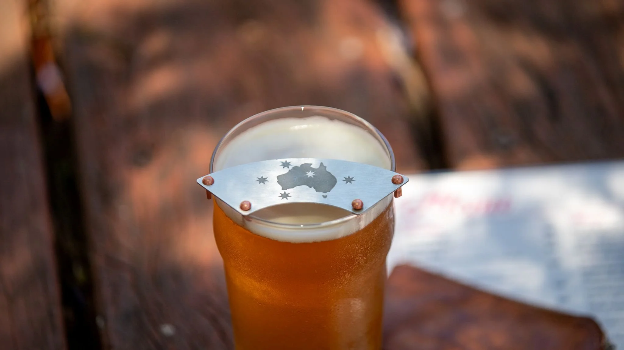 Australia southern cross edition moustache protector on a pint of figre8.jpg