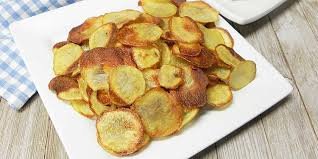 Baked potato chips