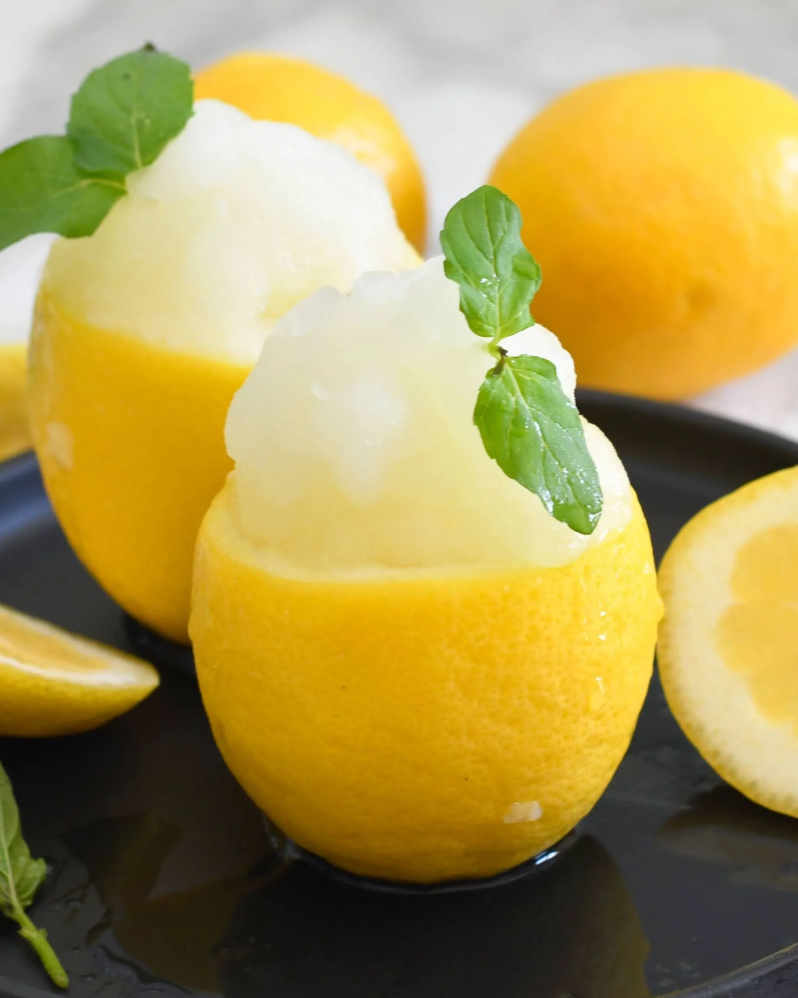 Lemon italian ice