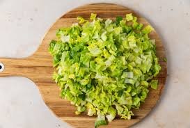 Chopped lettuce