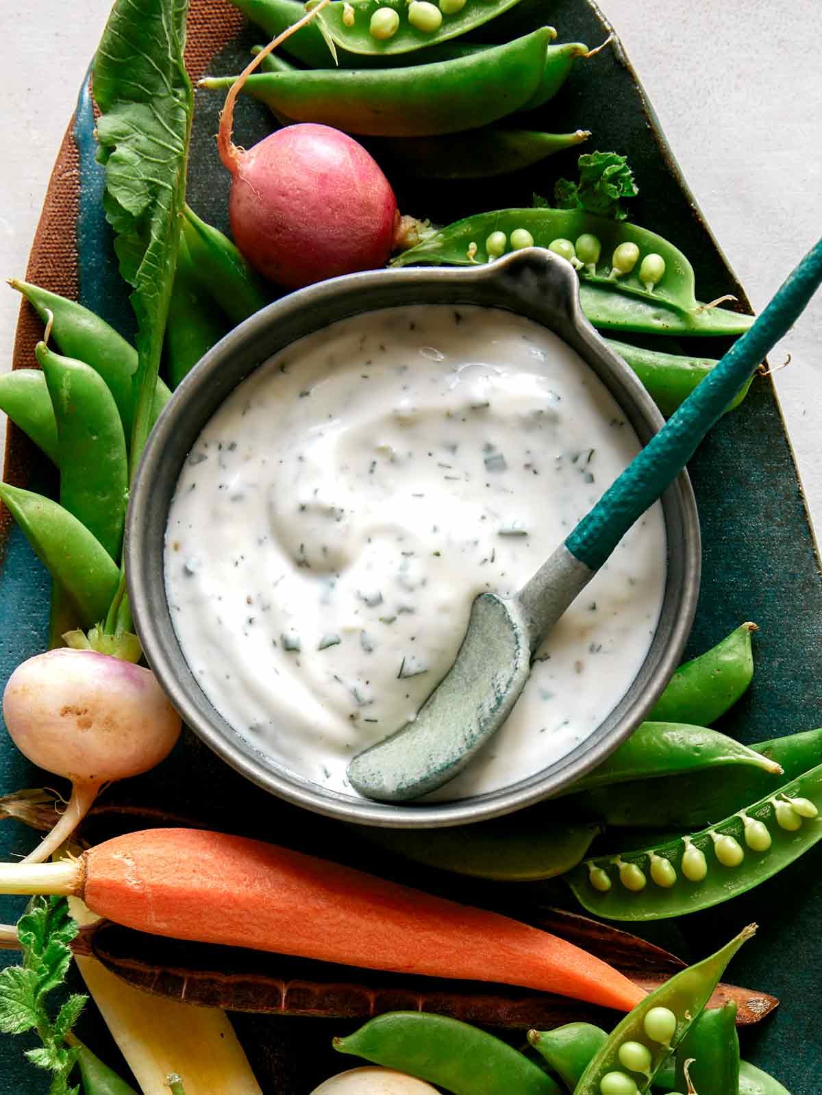 Modified ranch dressing