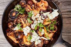 Grilled mushrooms