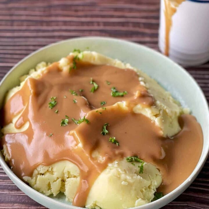 Mashed potato with or without gravy