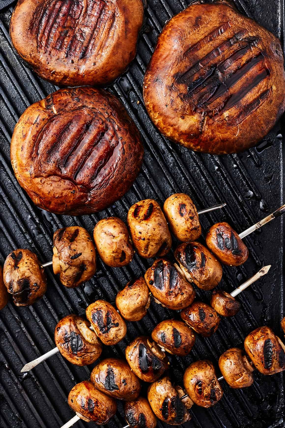 Grilled mushrooms