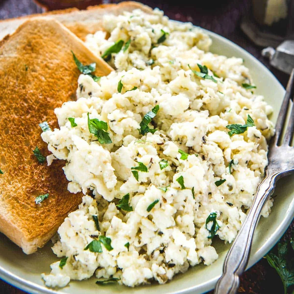 Egg whites scrambled