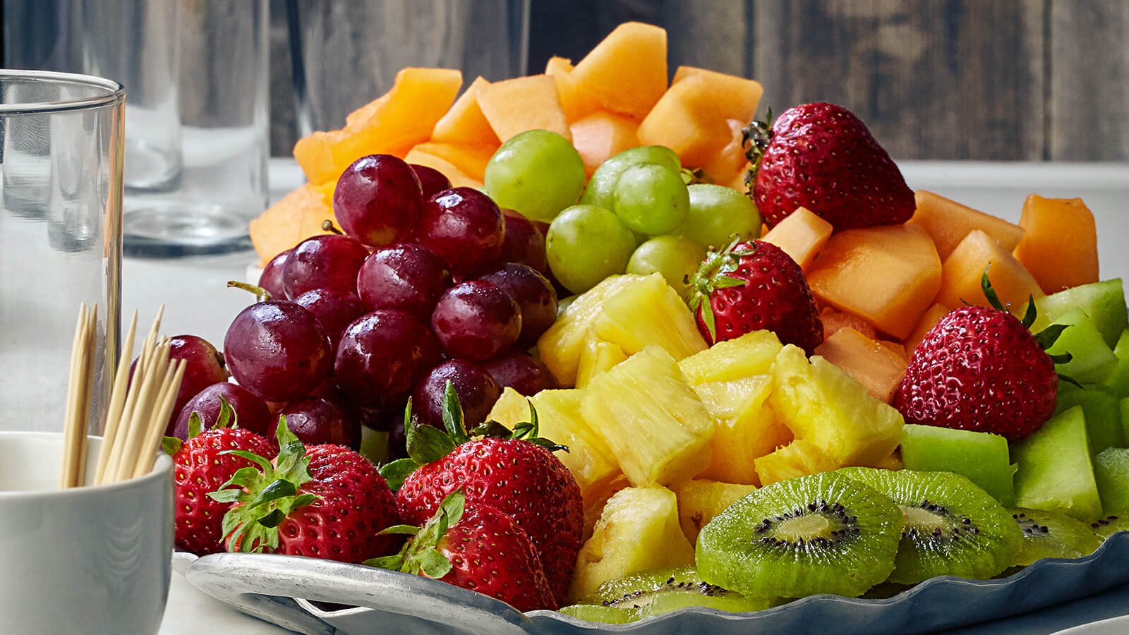 Fresh fruit plate