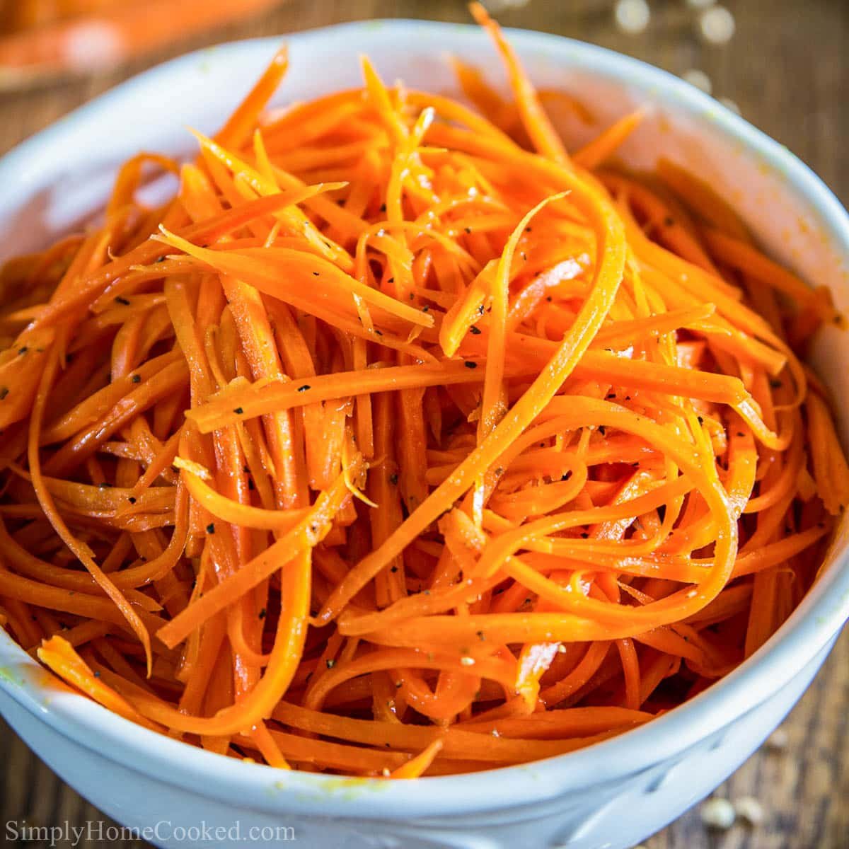 Shredded carrots