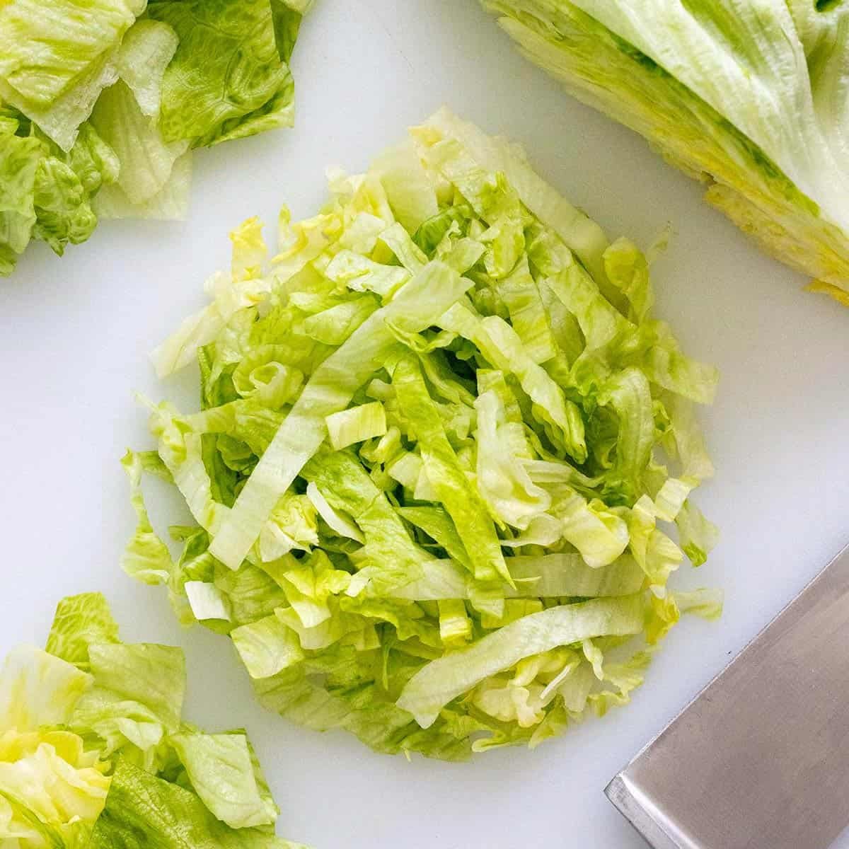Chopped lettuce