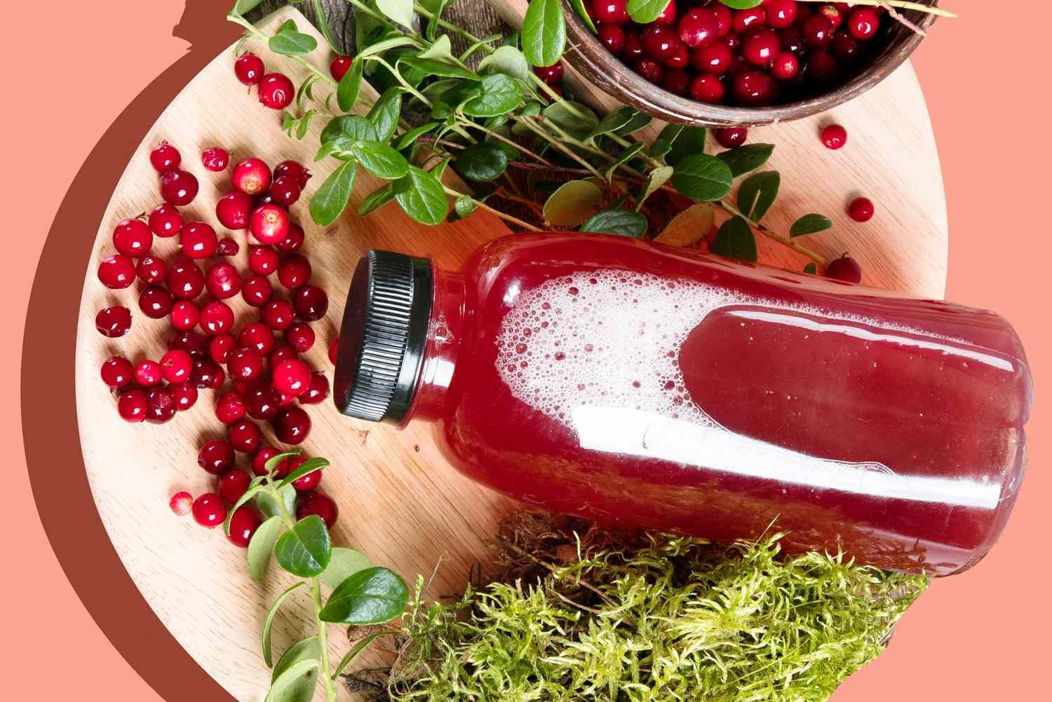 Cranberry fiber juice