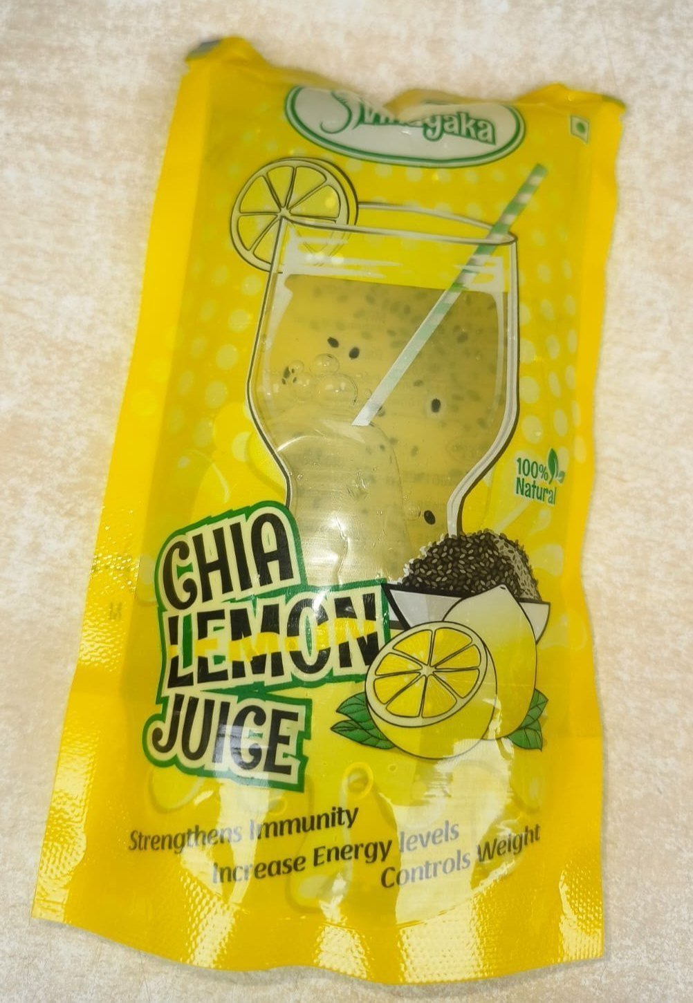 Lemon juice packet
