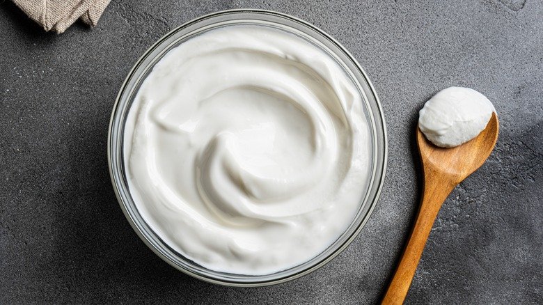 Plain Greek yogurt