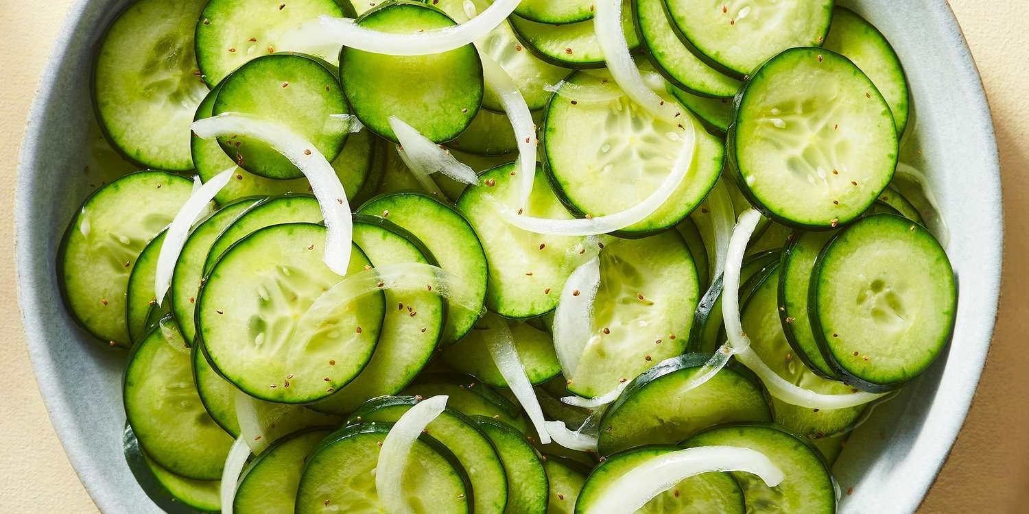 Sliced cucumber