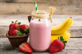 Strawberry banana yogurt light