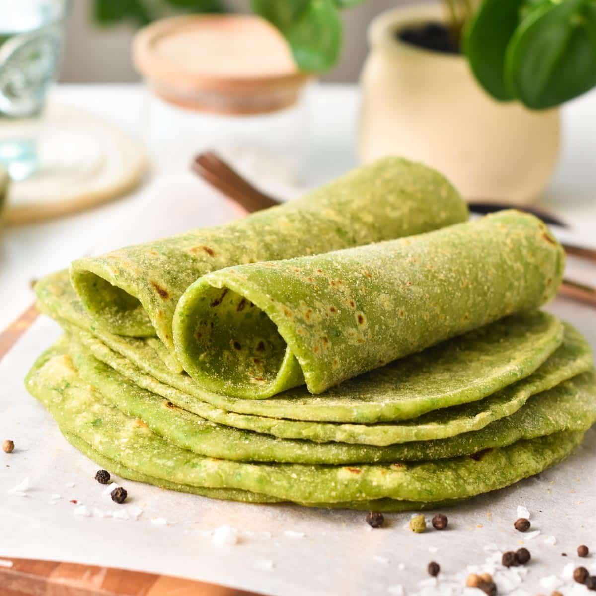 Spinach tortilla