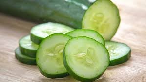 Sliced cucumbers