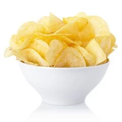 Baked potato chips