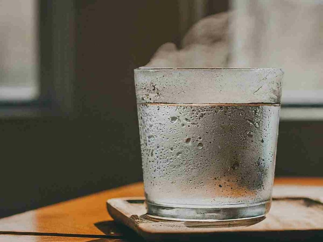 Hot water
