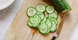 Sliced cucumber