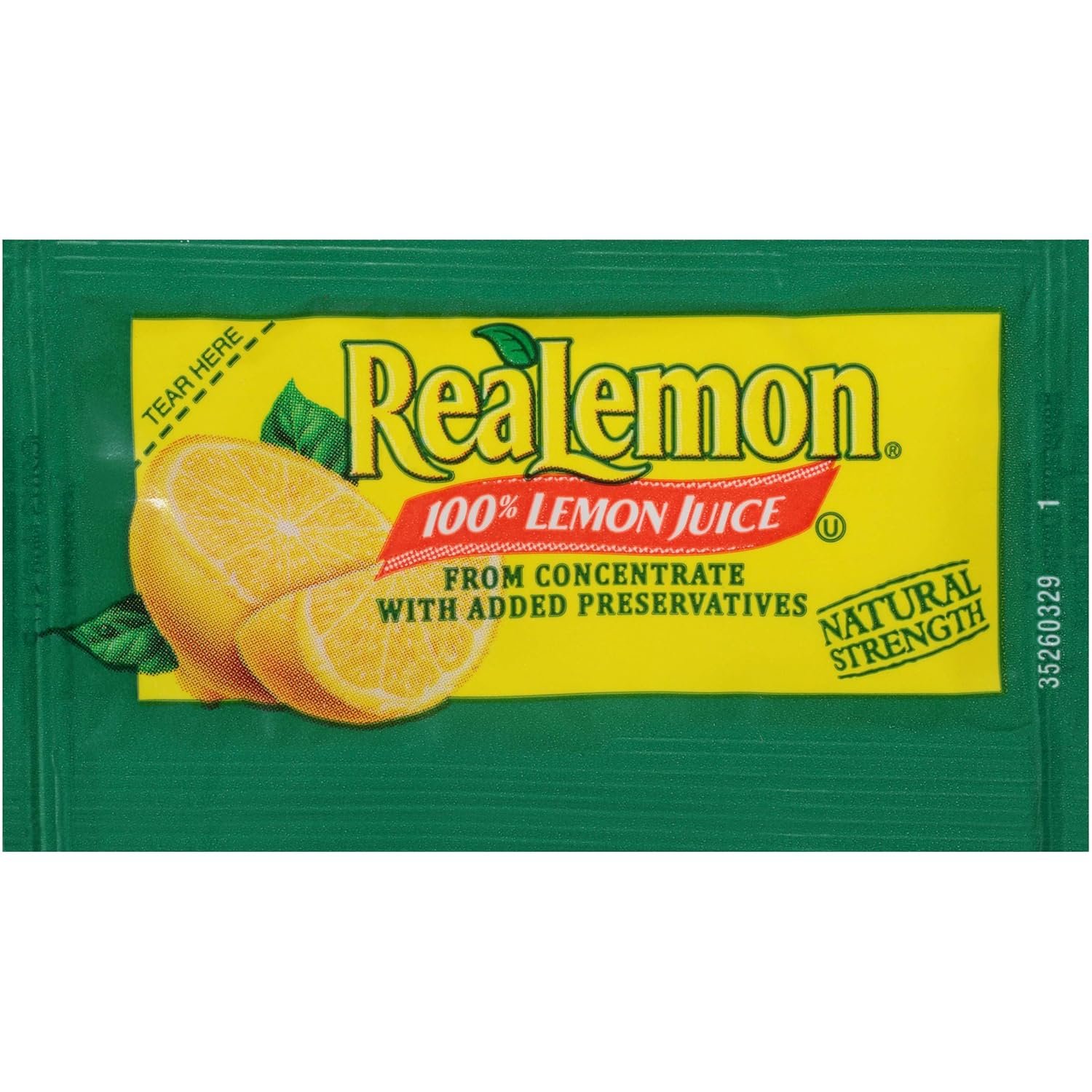 Lemon juice packet