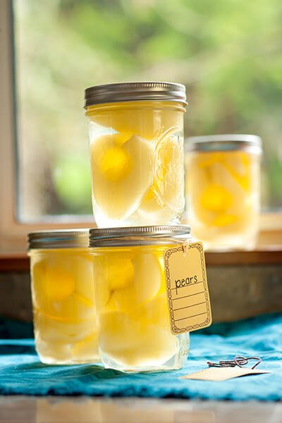 Canned pears