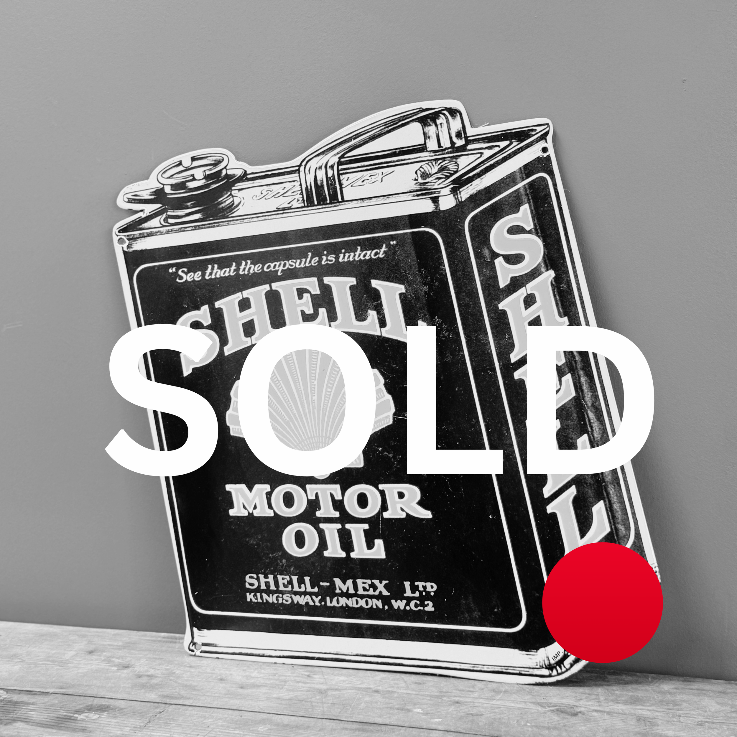 Shell Motor Oil Enamel Sign