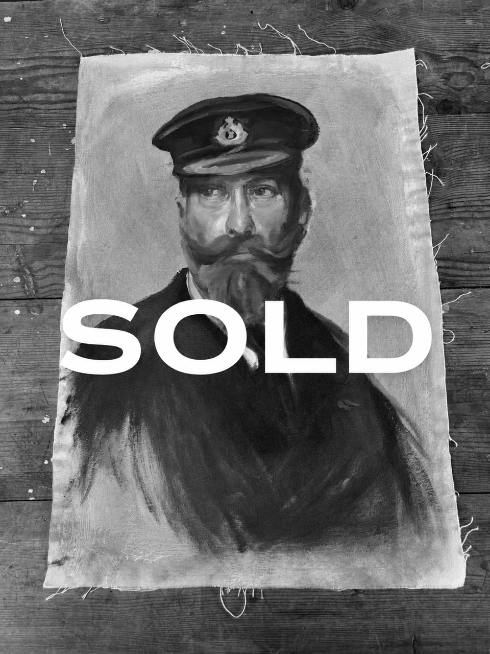 Original Oil On Canvas Male Portrait