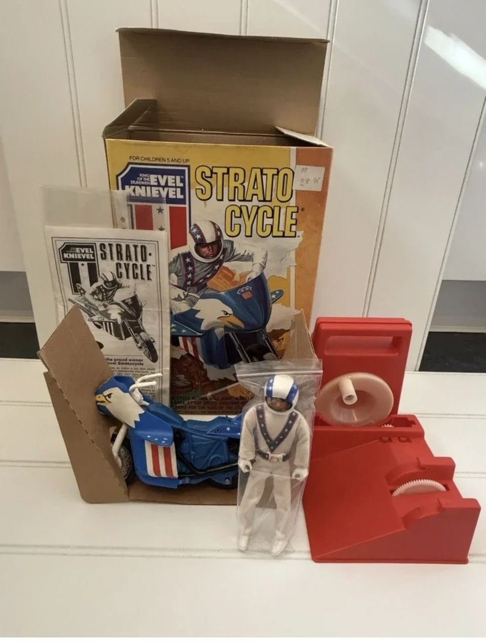 1970's  Evel Knievel Strato-Cycle Set (Complete with original packaging)
