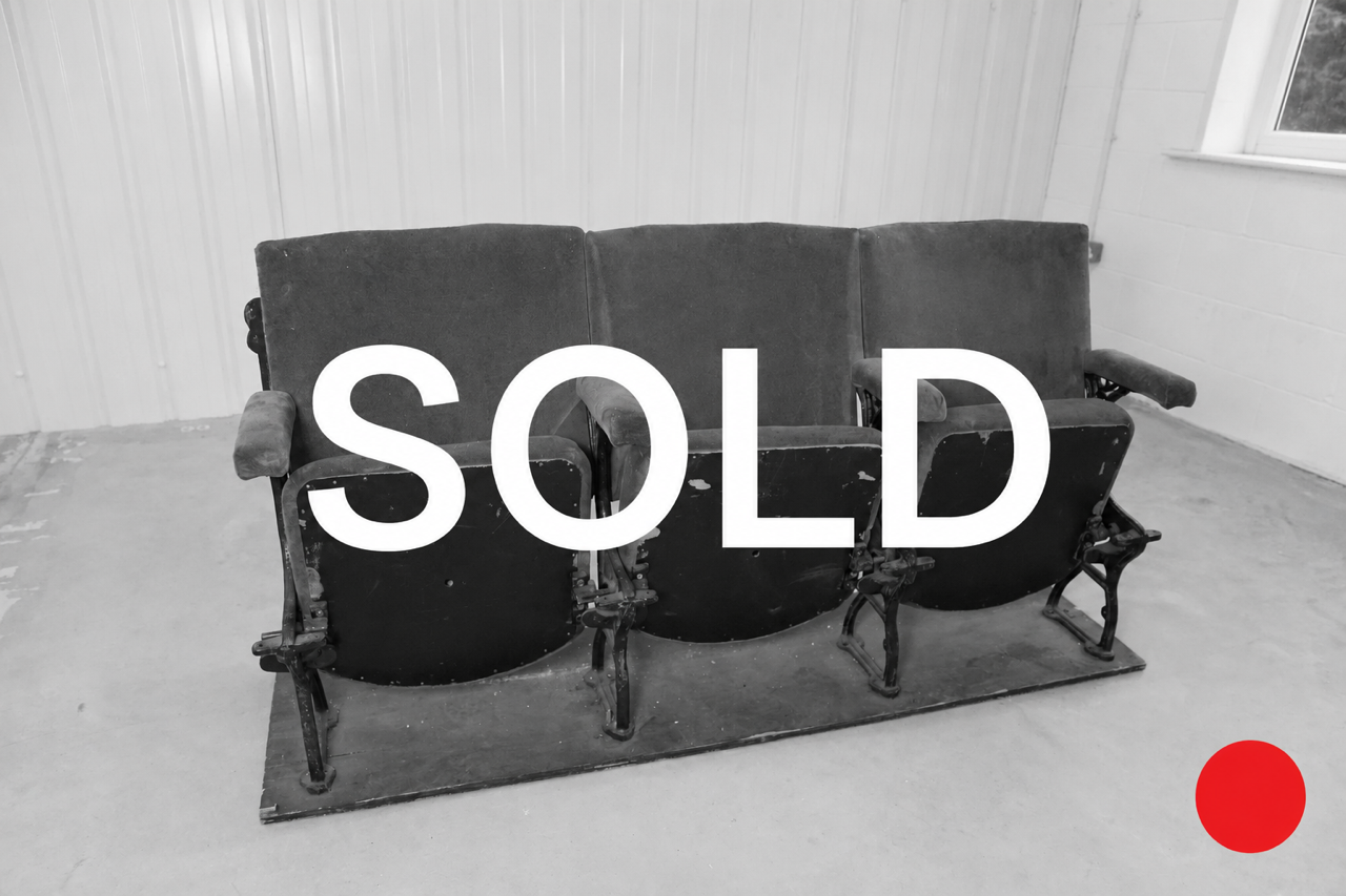 Vintage Green Velvet Cinema Seats
