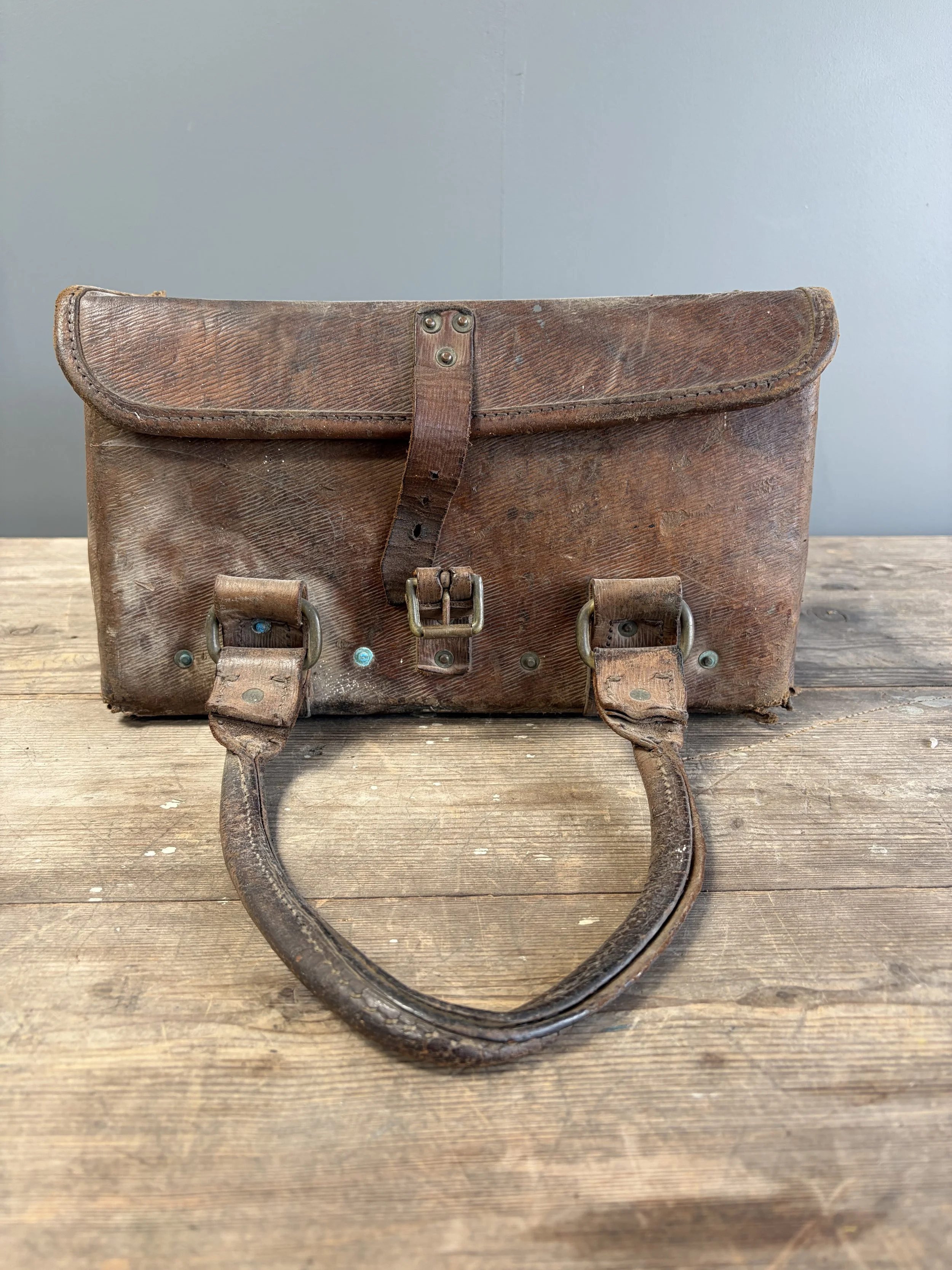 SOLD - Vintage Leather Satchel/Tool Bag