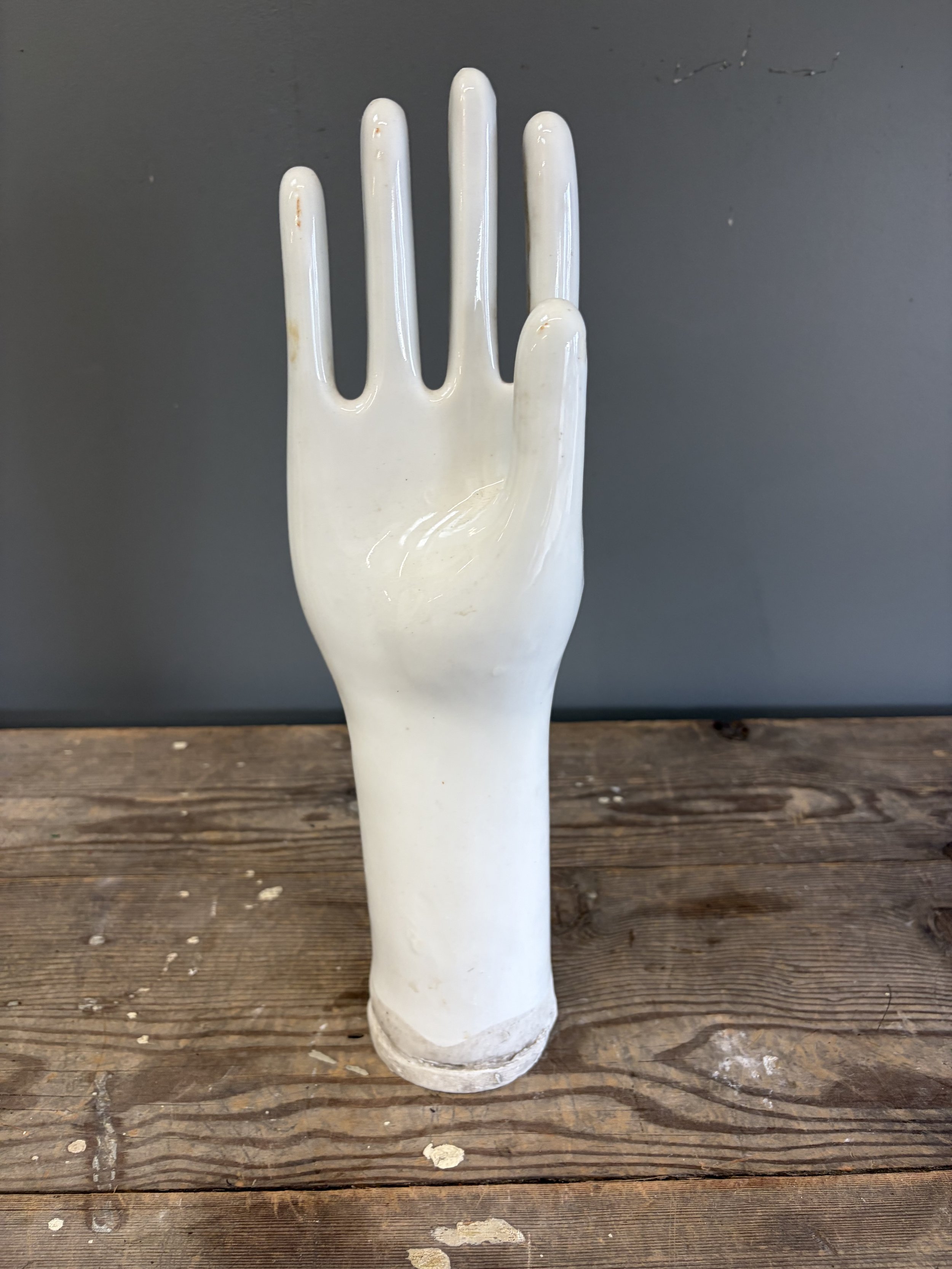 Vintage Porcelain Glove Mold - Circa 1930's