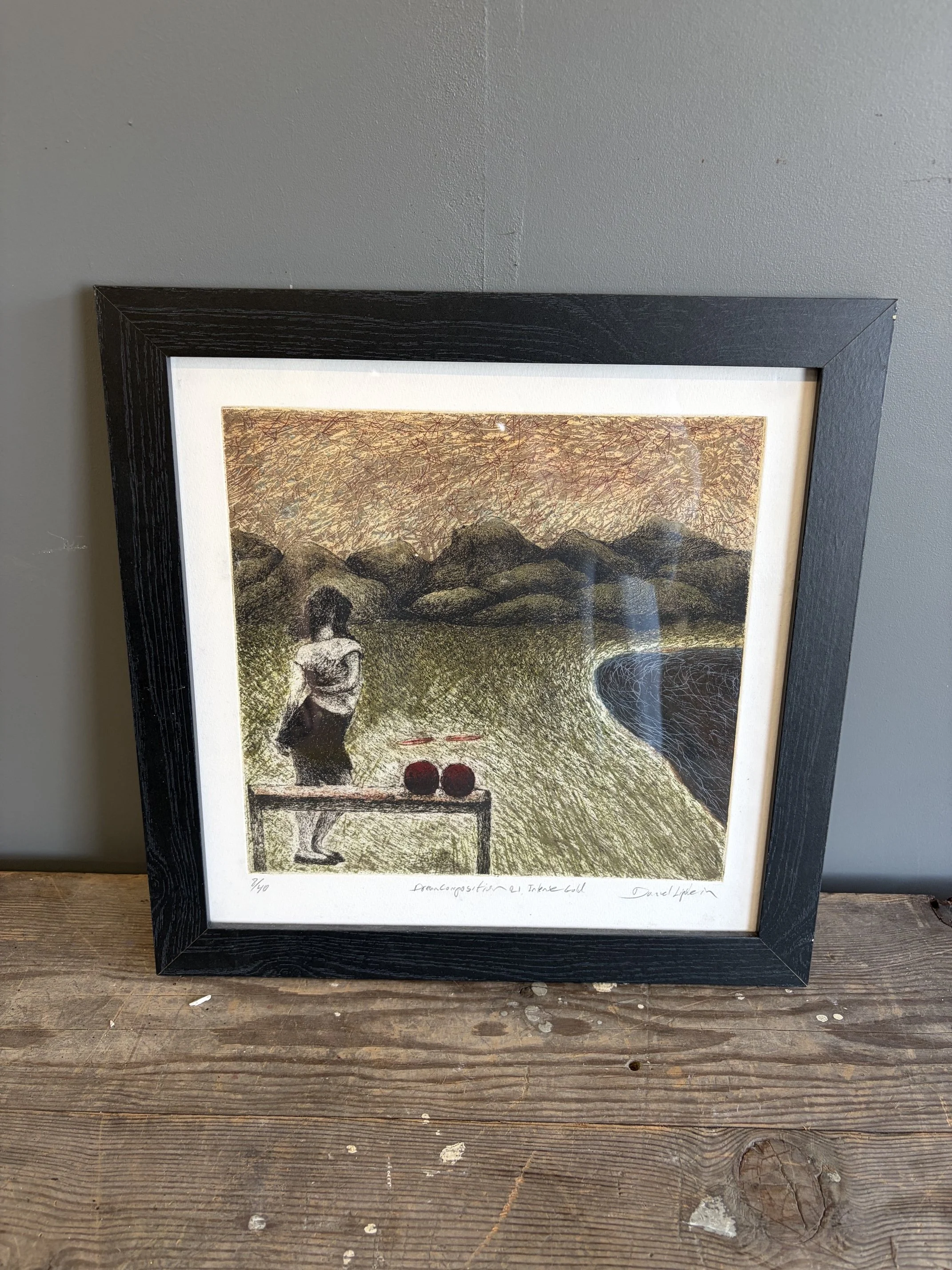 'Dream Composition 21, Intense Gold' Limited Edition Artwork By Daniel Lipstein  (8/40)
