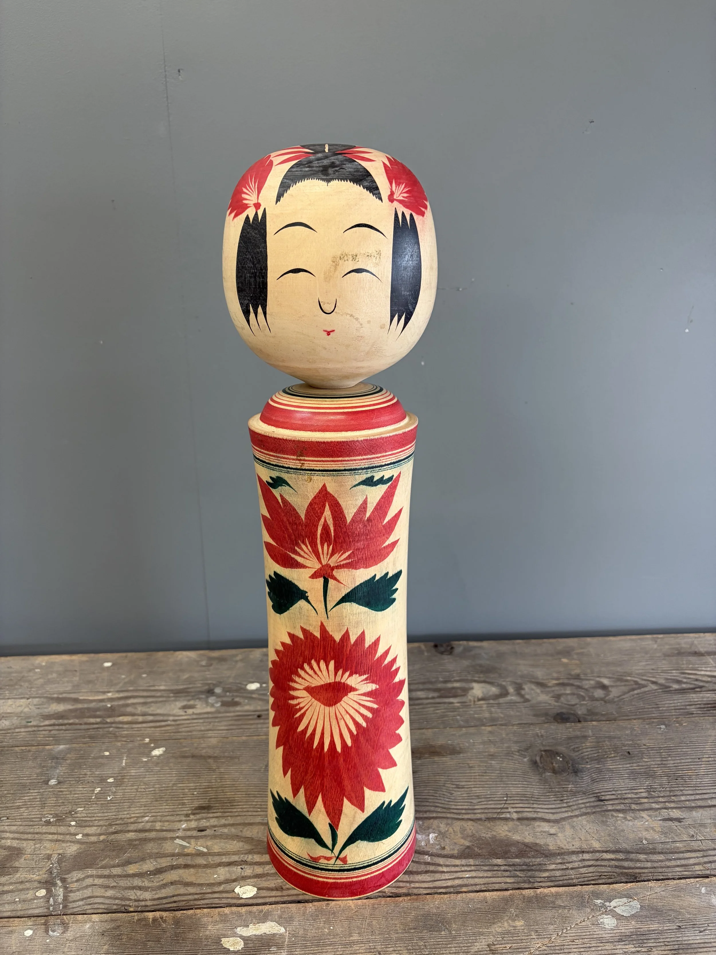 Large Vintage Japanese Kokeshi Doll