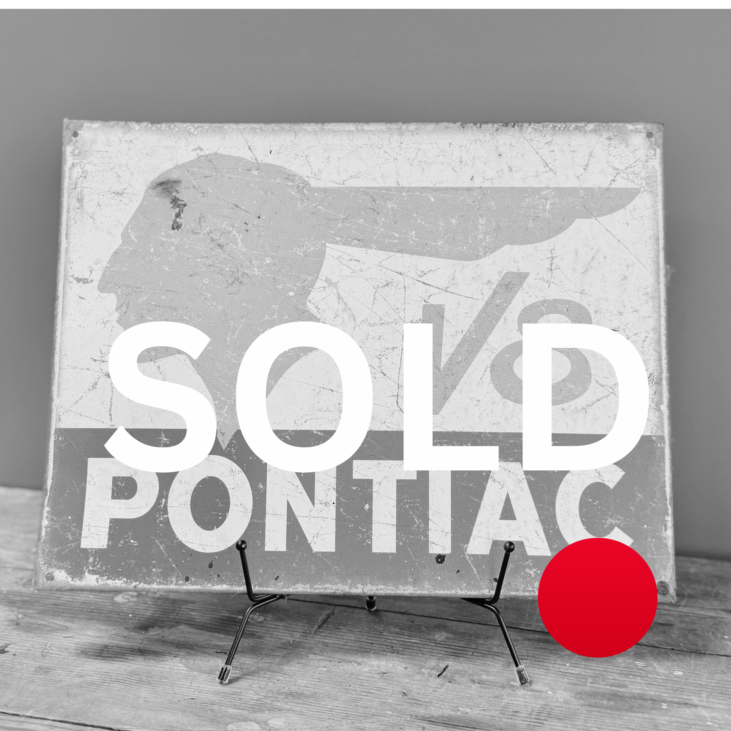 Pontiac Tin Sign