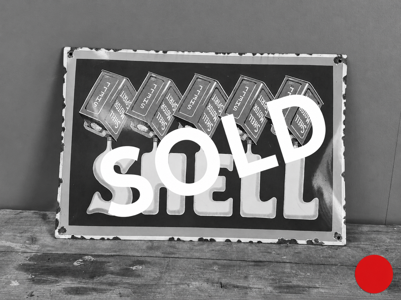 Shell Enamel Sign