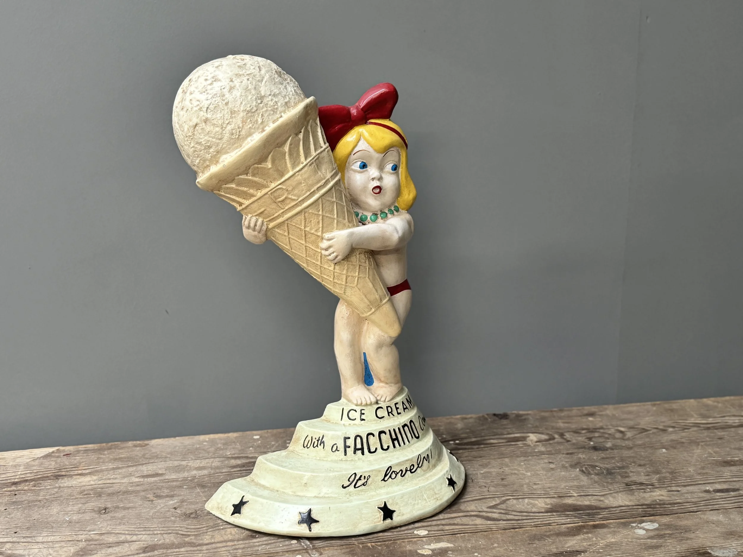 Vintage Style Ice Cream Girl