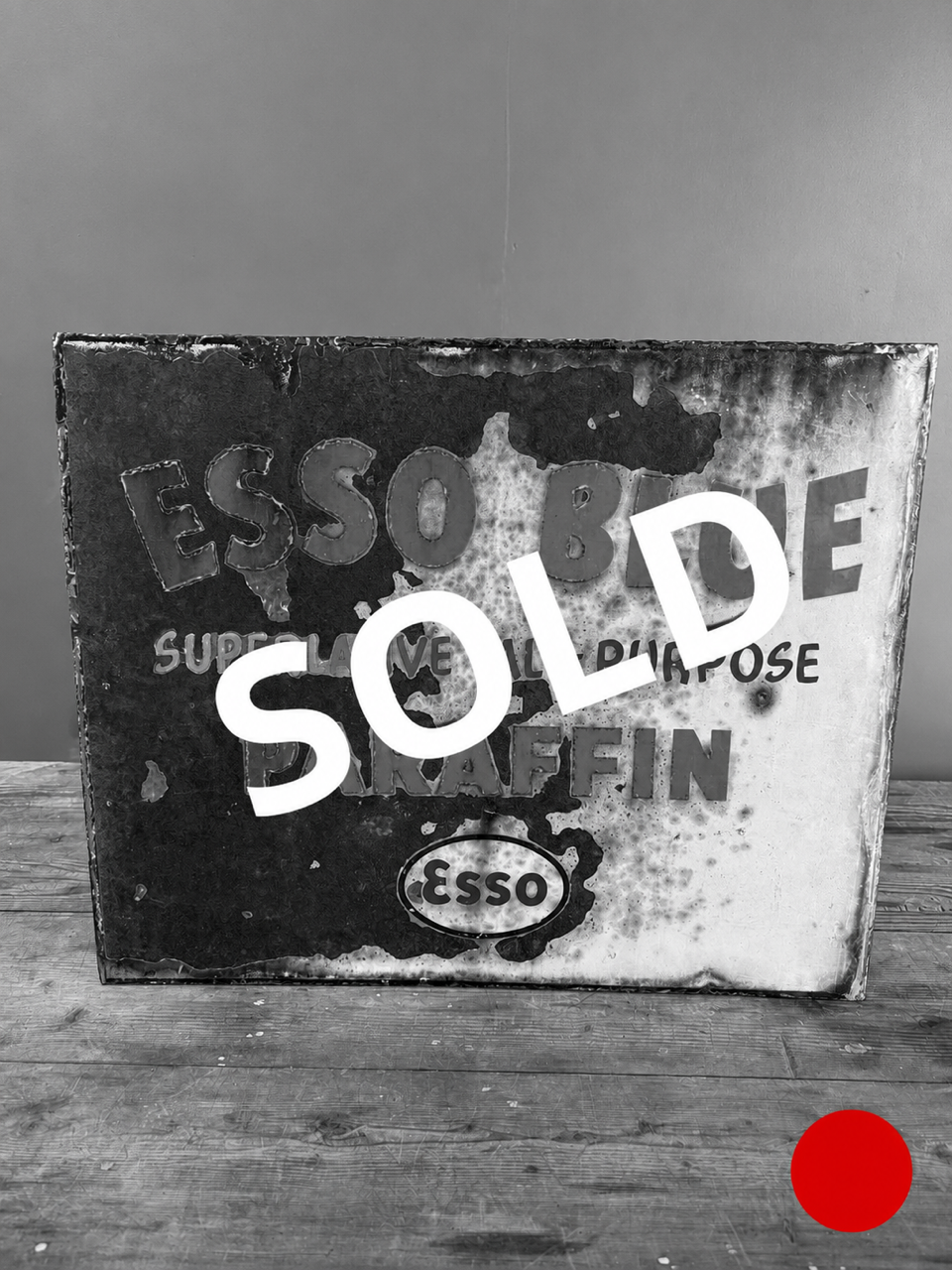Original ESSO Blue Enamel Sign