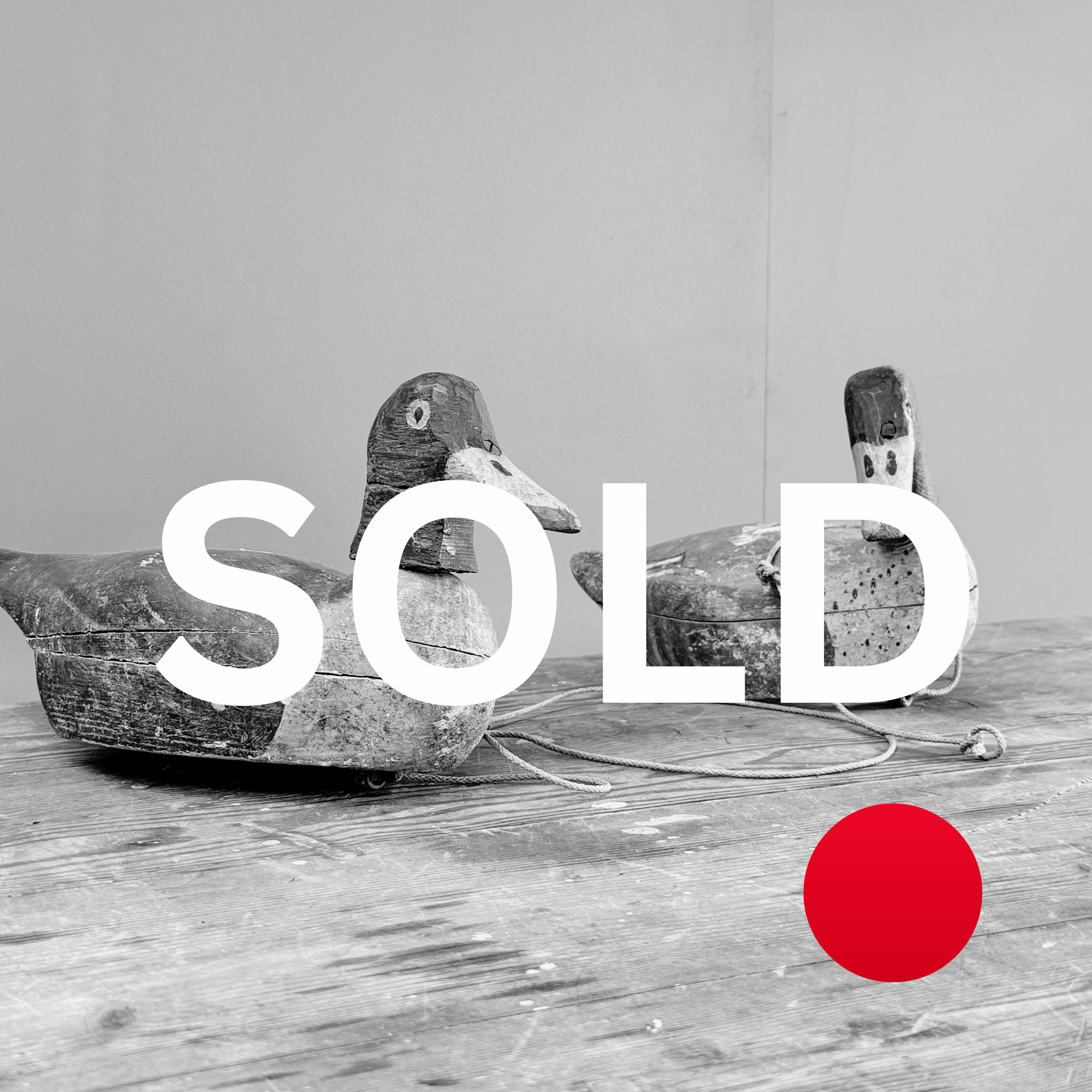 Vintage Pair of Decoy Ducks