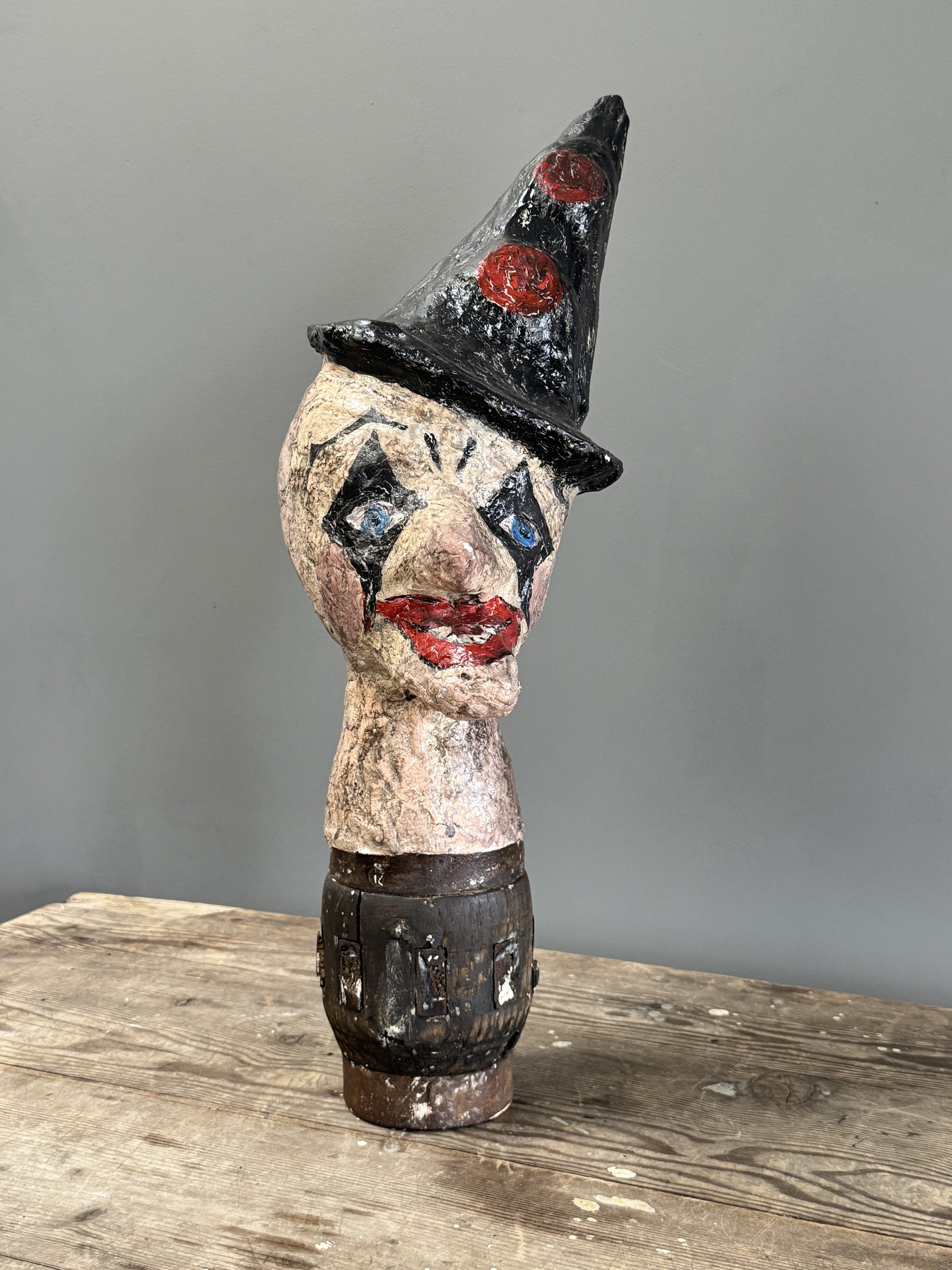 Antique Paper Mache Clown