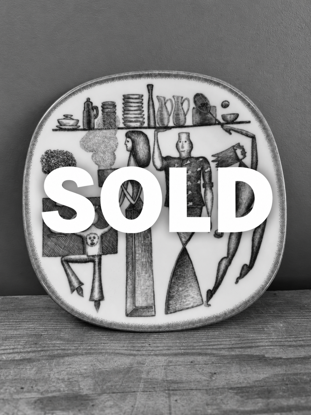 Vintage Rörstrand Swedish Porcelain Plate (1976)
