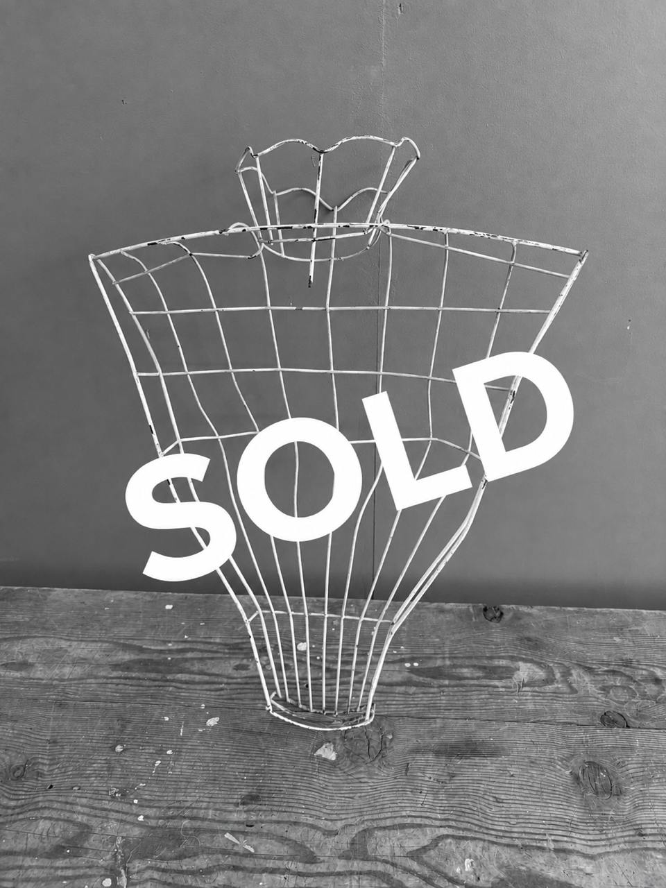 Vintage Wire Torso Display