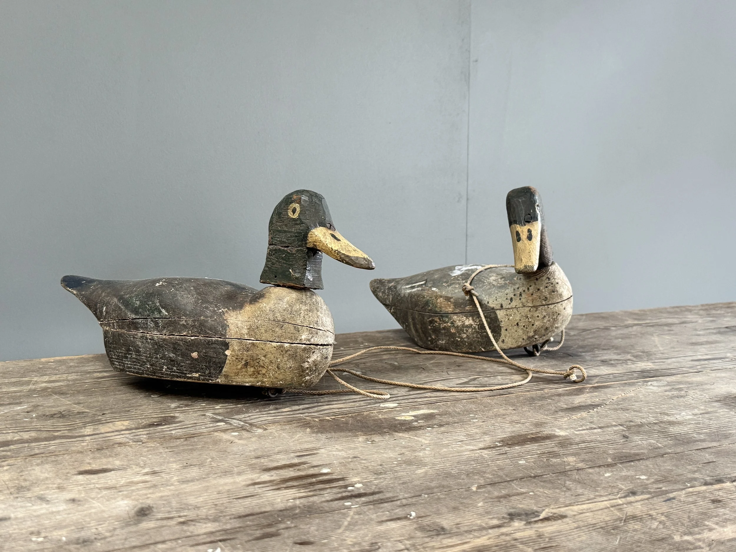 Vintage Pair of Decoy Ducks