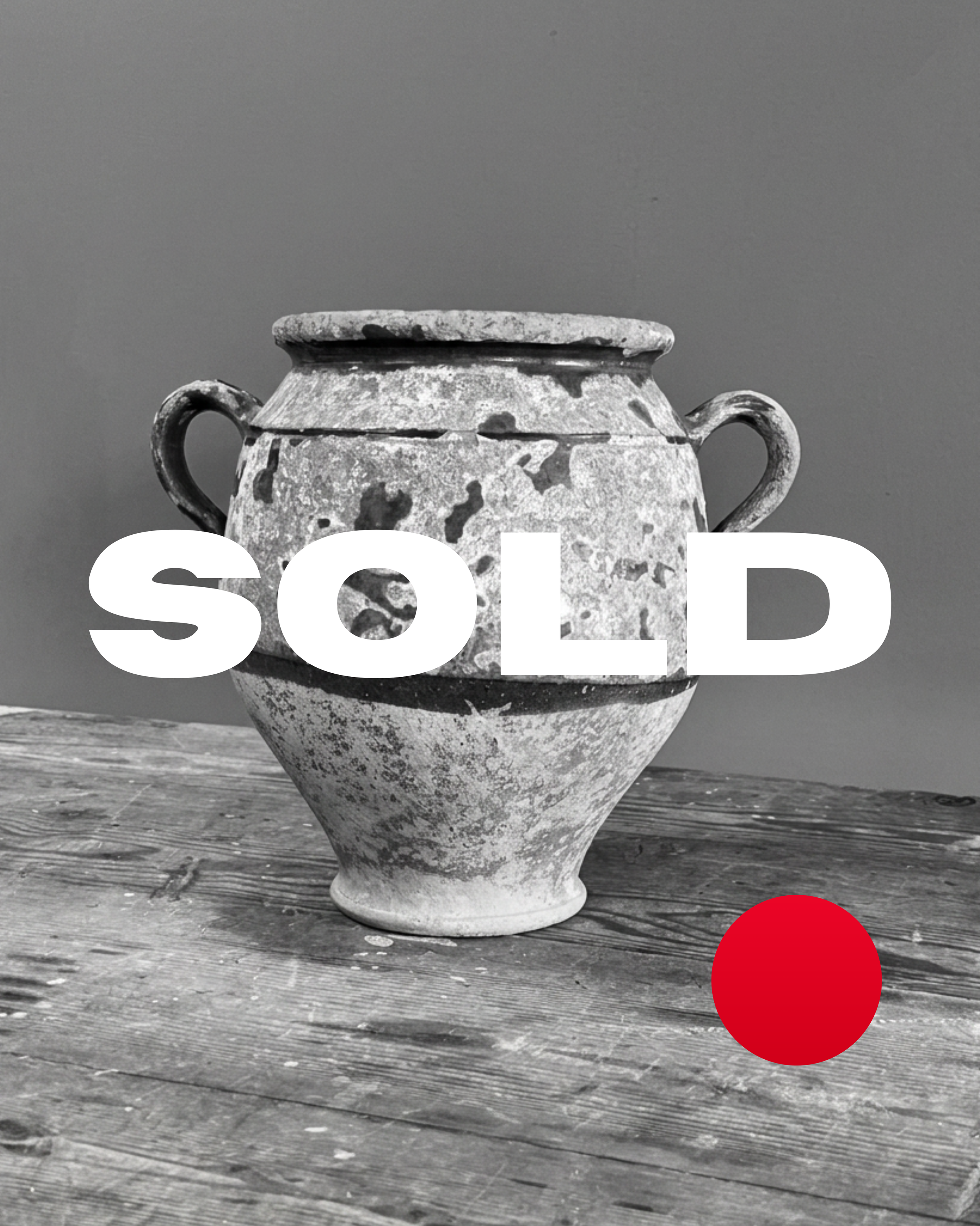 SOLD - Rustic French Confit Pot
